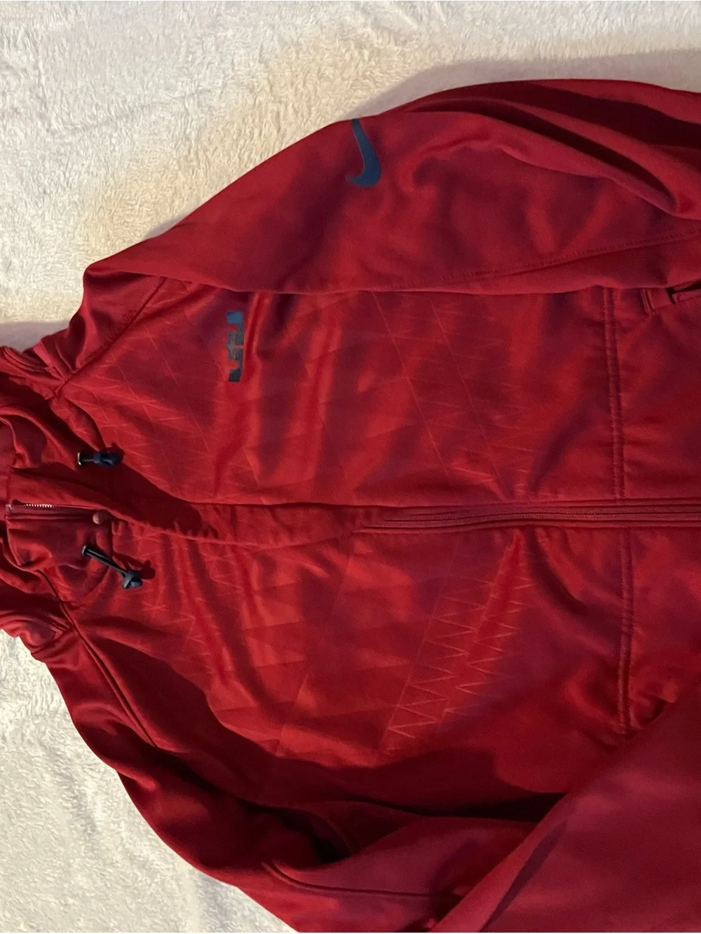 Nike Red Jacket with Black Logo Detail